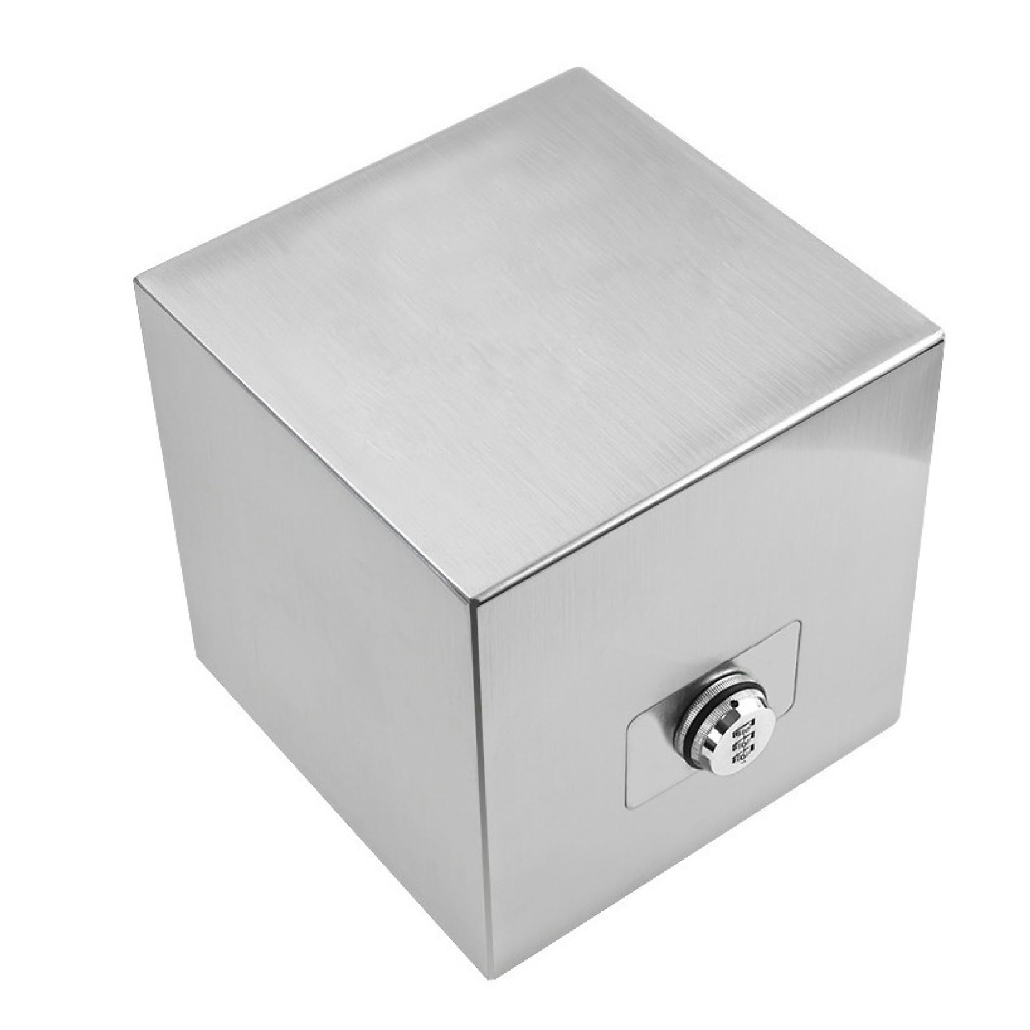 

Felimoa Stainless Steel Piggy Bank with Dial Lock for Bills and Reusable Coins,