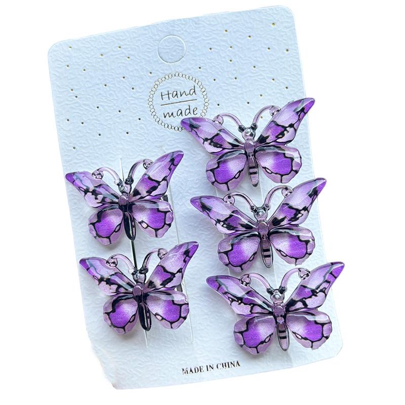 5PCS Sweet Stereoscopic Gradient Cute Baby Hairpins Kids Hair Clips Children Headwear Princess Barrette Girls Accessories