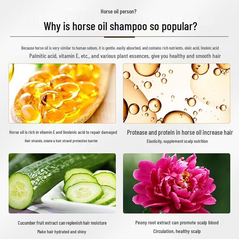 Dieyin Horse Oil Shampoo & Conditioner Set