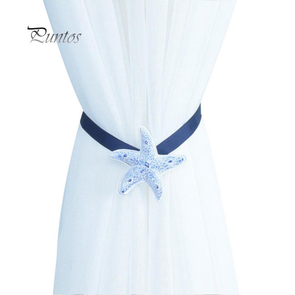 Clean Products Sea Starfish Magnetic Curtain Buckle Tieback Holdback Holder Clip Bedroom Decor