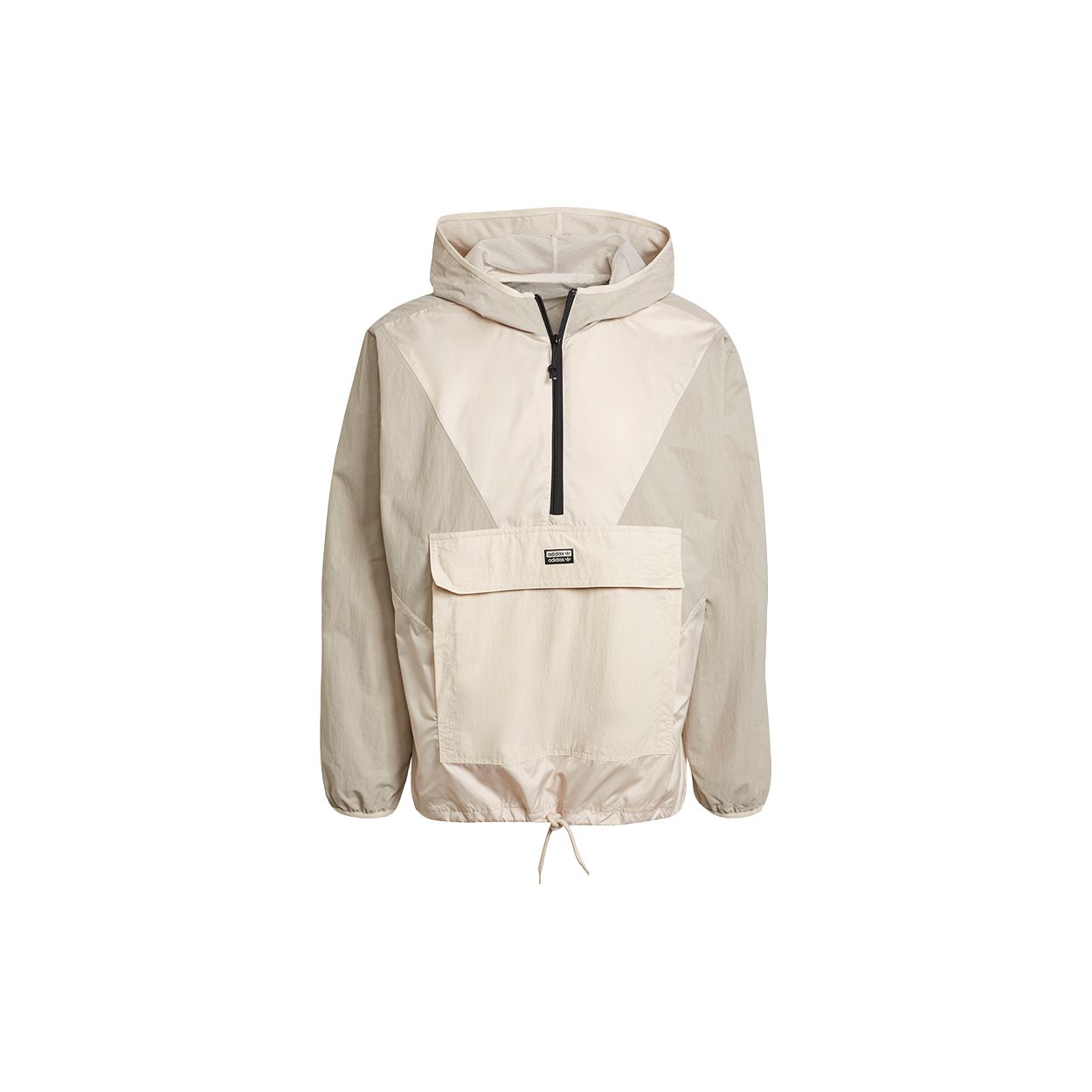 Adidas Originals V-Line Woven Hooded Half-Zip Jacket Khaki Men s GN6769 XL