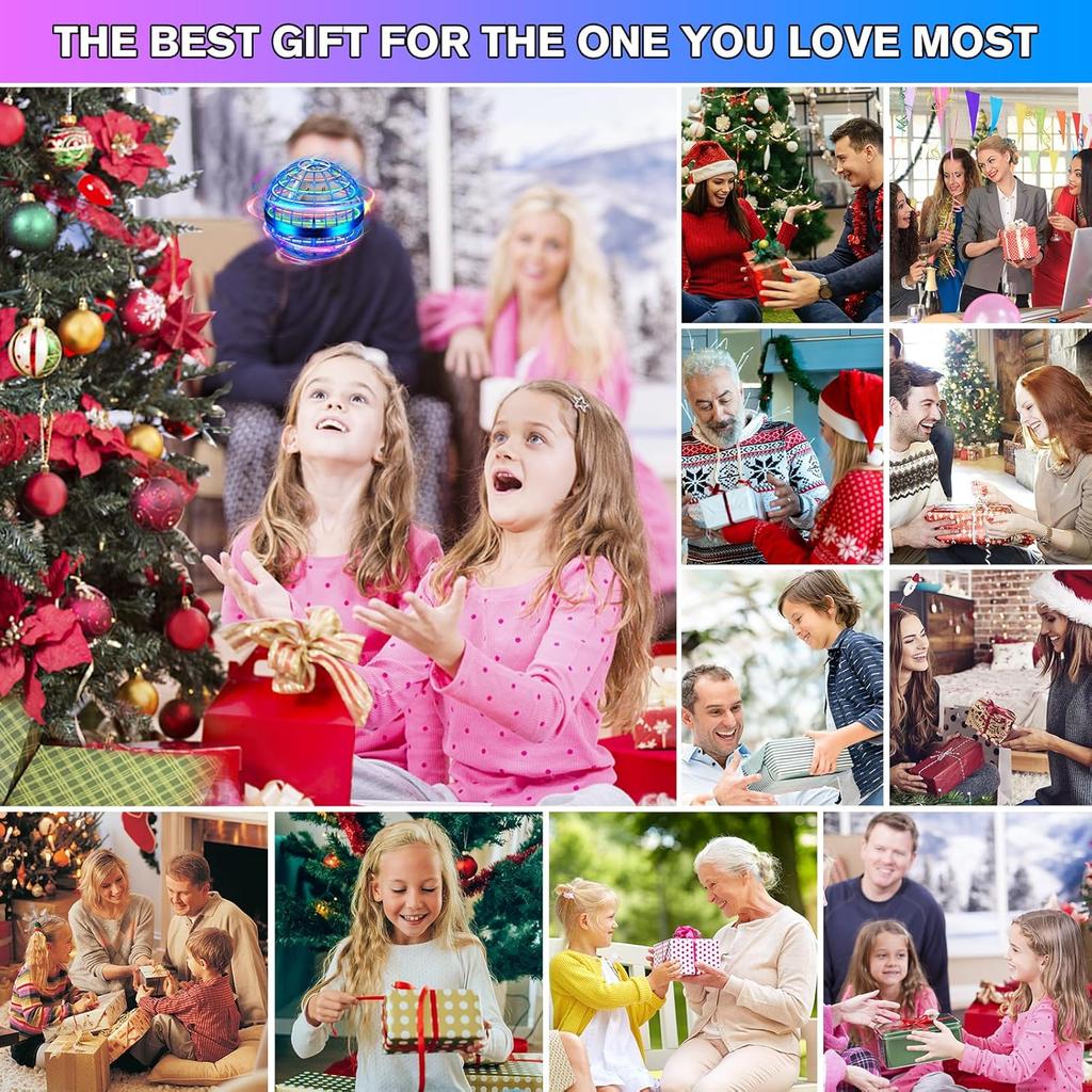 Flying Orb Ball,Cosmic Globe Flying Hover Ball Toy,Magic Floating Ball Galactic Fidget Spinner Boomerang Drone Gifts for 6 7 8 9 10 11 12+ Year Old