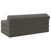 Folding Sofa Bed Light Grey 120 X 60 X 49 Cm Fabric