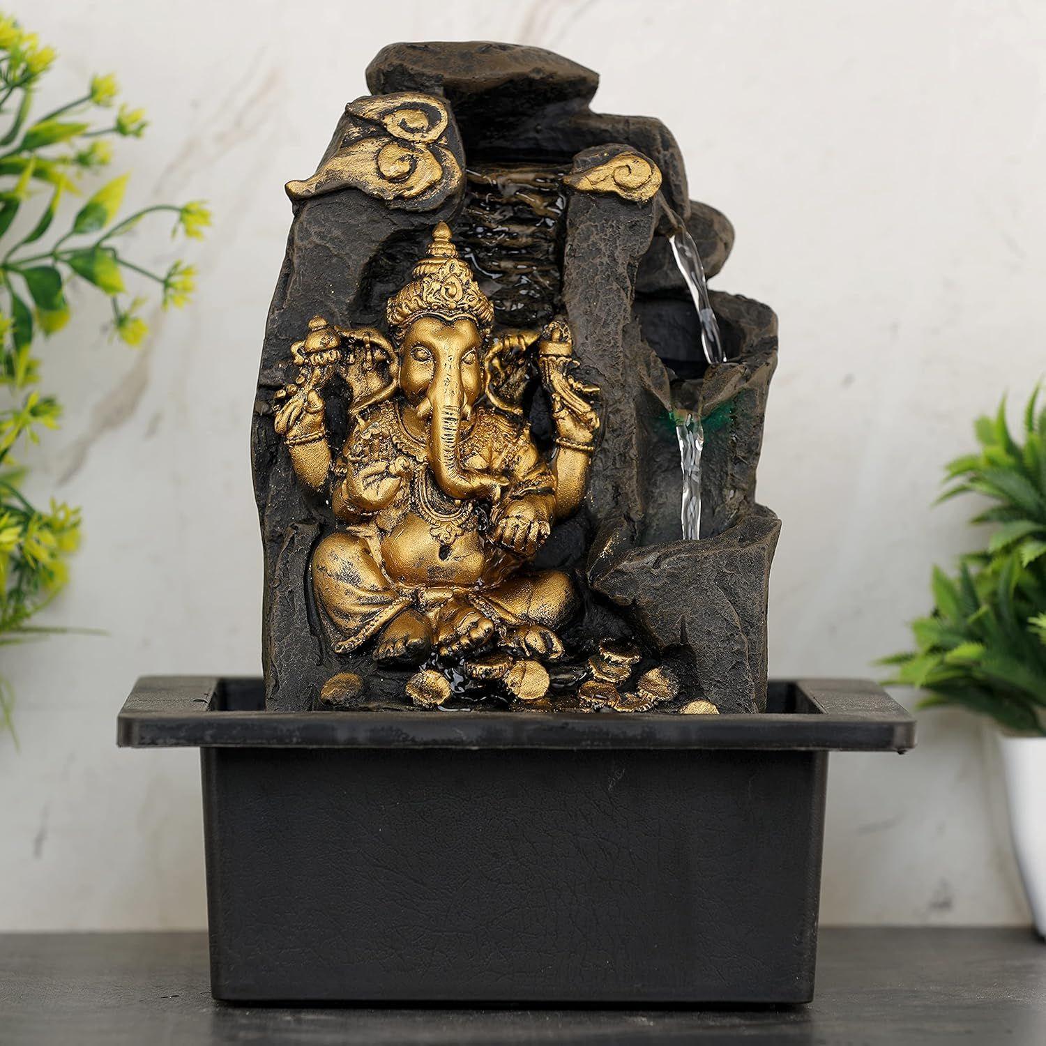 

Столешница из полирезины, комнатный/уличный водопадный фонтан со светодиодной подсветкой, домашний декор, украшение, подарочные товары