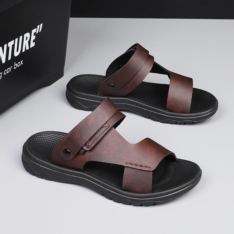 Fashion Men Summer Sandals Comfortable Breathable Slippers Convertible Between Sandals and Slippers for Casual Outdoor Wear