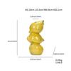 Keramikvase mit Lebendigem Fruchtmotiv - Verspielte Zitronen-Vase, Dekorativ für Zuhause und Küche (Zitrone)