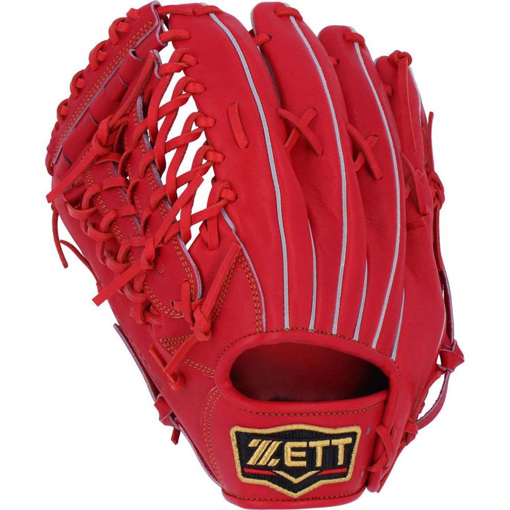 ZETT Pro Status Hardball Baseball Deep Orange Made In BPROG670 Glove, Outfielder's, (5800), Left-Handed Throw, Japan,
