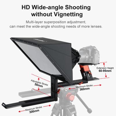Besview TP170 Tragbarer Teleprompter Prompter Smartphone/Tablet/DSLR-Kamera Universal mit Fernbedienung