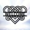 Heart Shaped Black Wrought Iron Wall Art