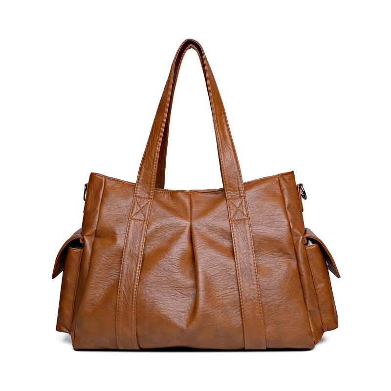 Commuter Large Capacity Tote Bag Women's Crossbody Bag Vintage Shoulder Bag