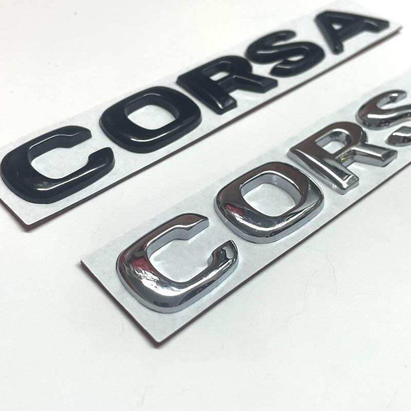 Nuovissimo Emblema Logo Lettere ABS OPEL COSRA Adesivi per Auto Badge per Paraurti Posteriore Coda Bagagliaio Auto Styling Accessori Auto Per Opel Corsa