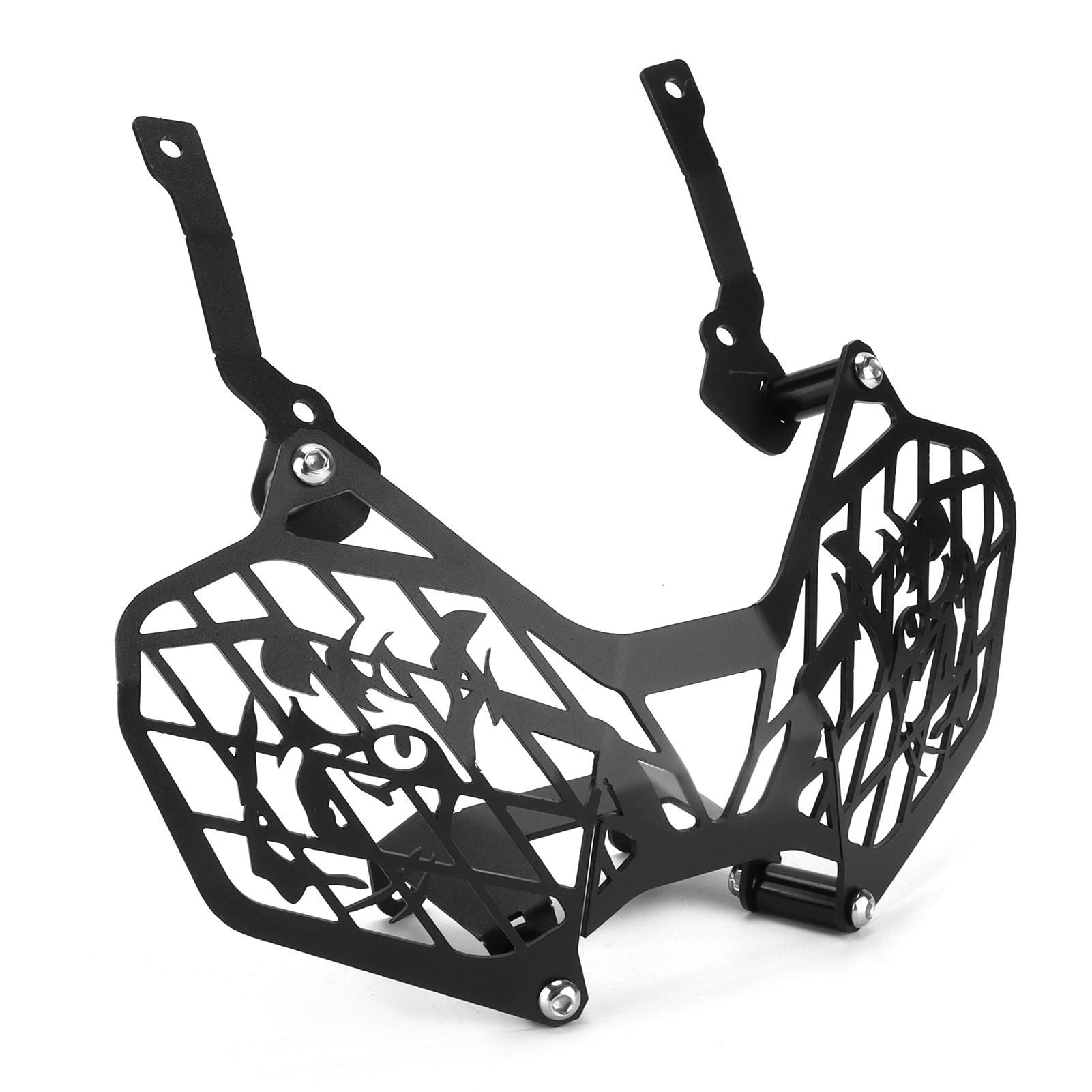 

Motorcycle Front Headlight Mesh Grill Protective Cover Black Aluminium Alloy Replacement for Triumph Tiger 900 2020‑2021