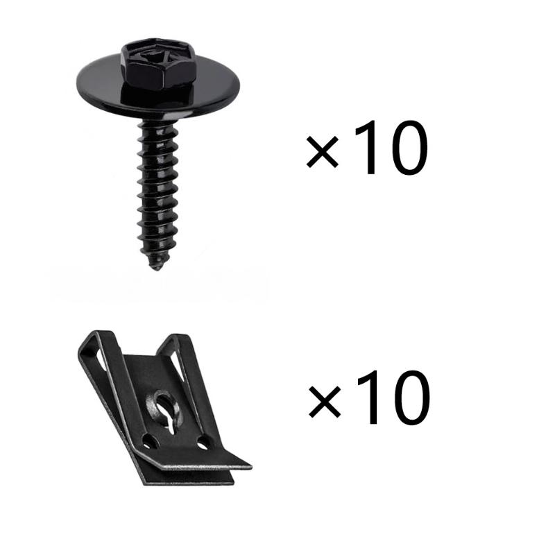 Metal Fenders Liner Engine Splash Shield Hex Head Screw Nut Kit Universal Automotive Replacement Tool For Basic Car Tools Kit