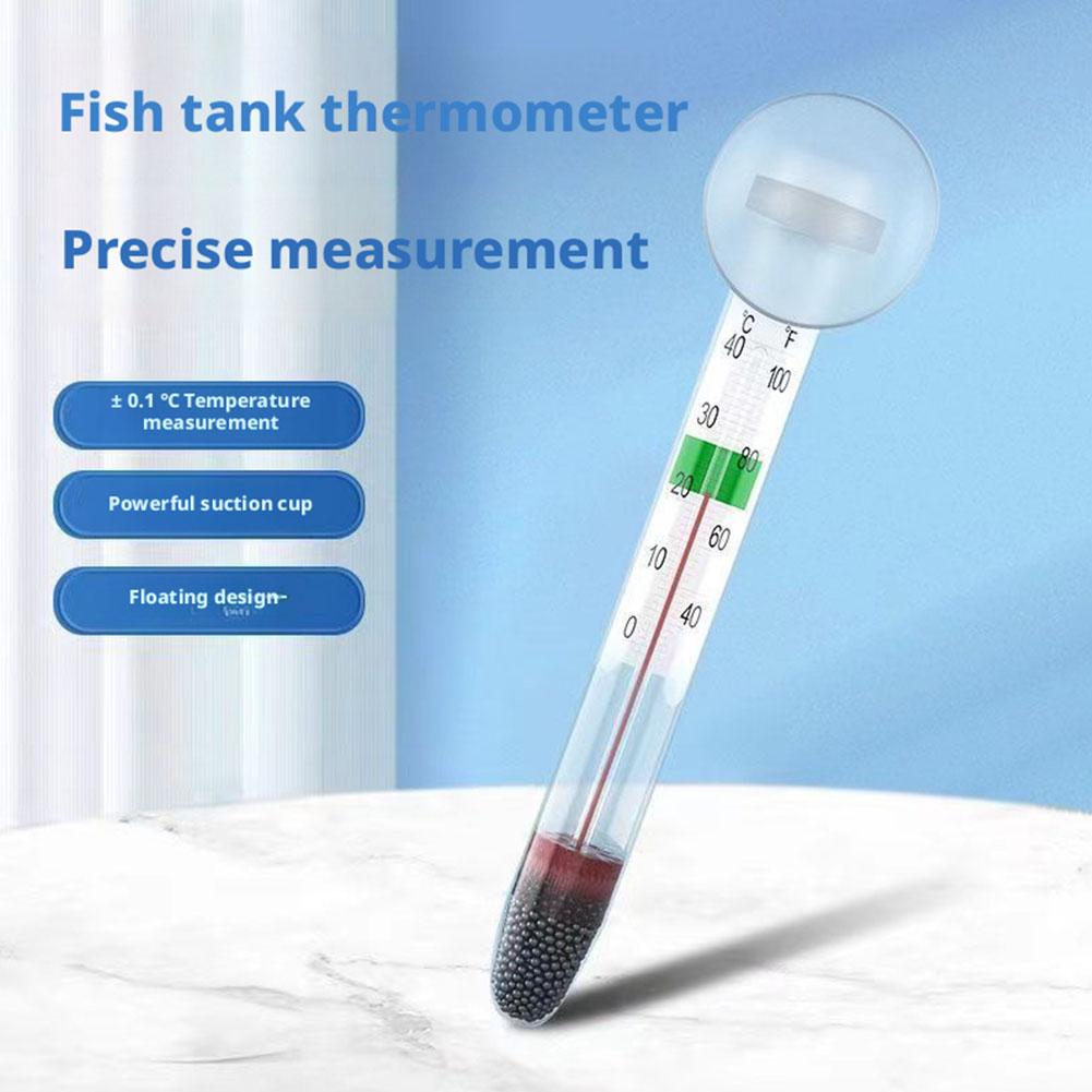 1/5/10pz Termometro per Acquario Termometro per Acqua Vasca per Pesci Con Ventosa Facile da Leggere Indicatore Temperatura Acqua per Acquario