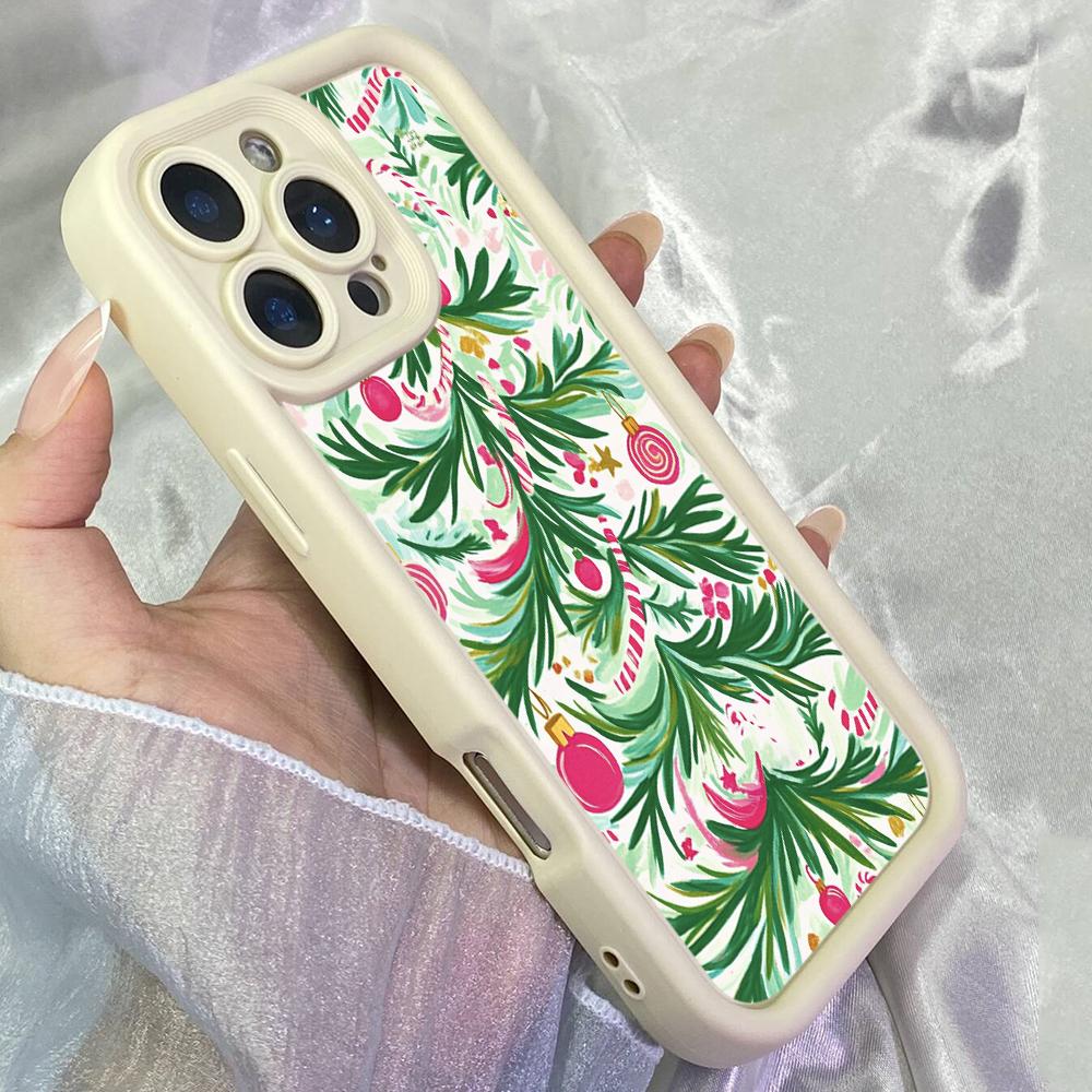 JT336 Merry Bright colorful Christmas for iPhone 17 16 15 14 13 Pro Max Samsung S26 S25 Ultra A17 A16 A07 A56 Xiaomi 15T Redmi 15c Note 14 Soft Case