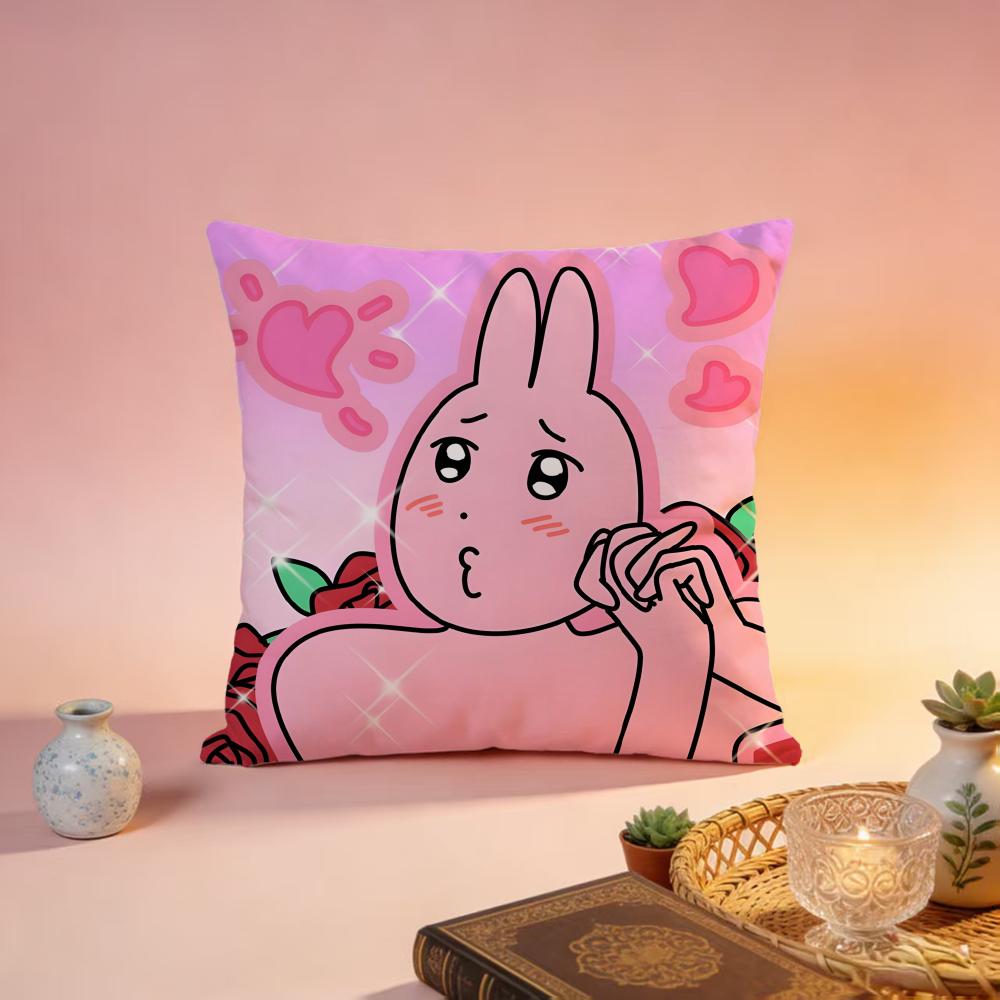 

Hot mmy friend rabbitful Cushion Cover Premium SkinFriendly Pillow Case MultiPurpose for Home Office Travel 30X30cm