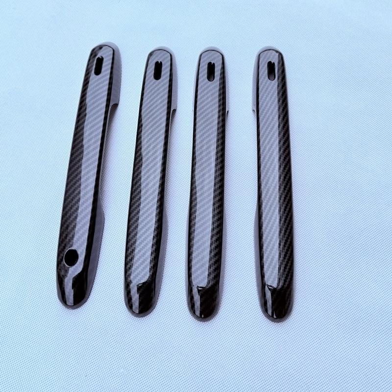 For Toyota Grand Highlander 2024 2025 ABS Carbonfiber  Side Door Handle Cover Trim Door Bowl Cap Sticker Protector Accessories