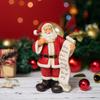 Christmas Figurine Figure Decors Resin Santa Clauses Statue Christmas Decorative Figurine Table Centerpieces for Holiday