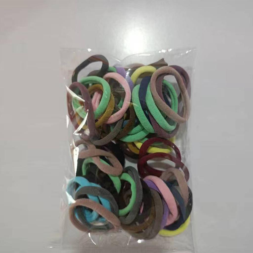 Seamless Hair Ties Elastic Headbands Made with Polyester and Spandex for All Hair Types Gentle on Hair No Breakage