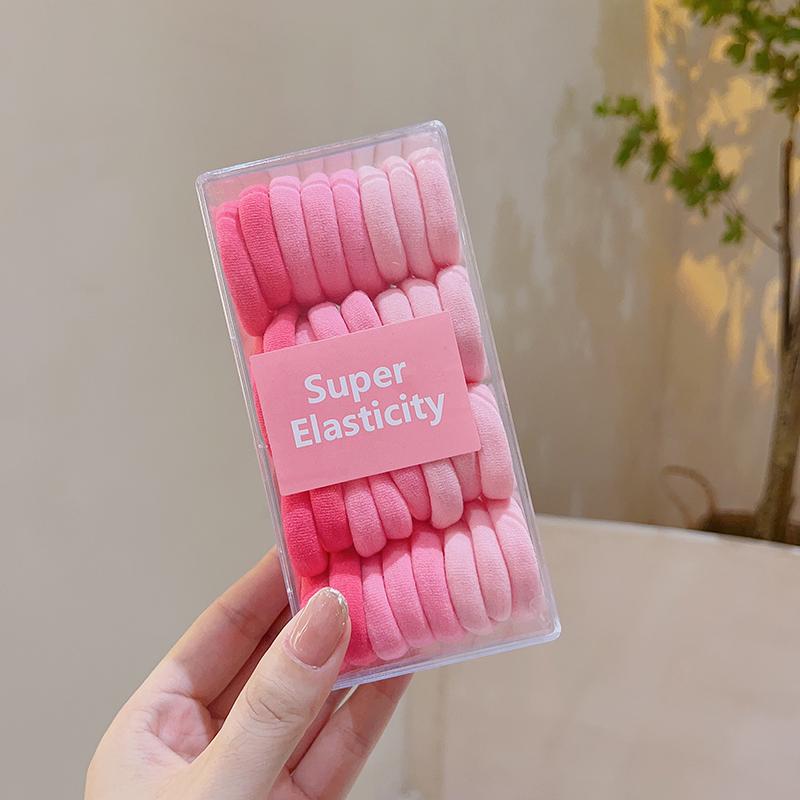 Korean Style Colorful Gradient High Elasticity Hair Ties for Girls' Ponytails