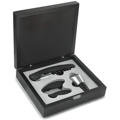 Set Cork - IBILI - Decanter - Metal - Plastic - Black