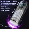 New Sound-off Automatic Sucking Male Masturbator Real Electric Blowjob Pocket Pussy Telescopic Vibrator Masturbation For Man