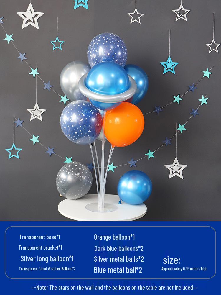 Space-Themed Astronaut Birthday Decorations for Boys: Floating Balloons & Party Supplies