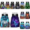Minecraft Pattern Double Sided Schoolbag Backpack Breathable Bag Fashion Gift