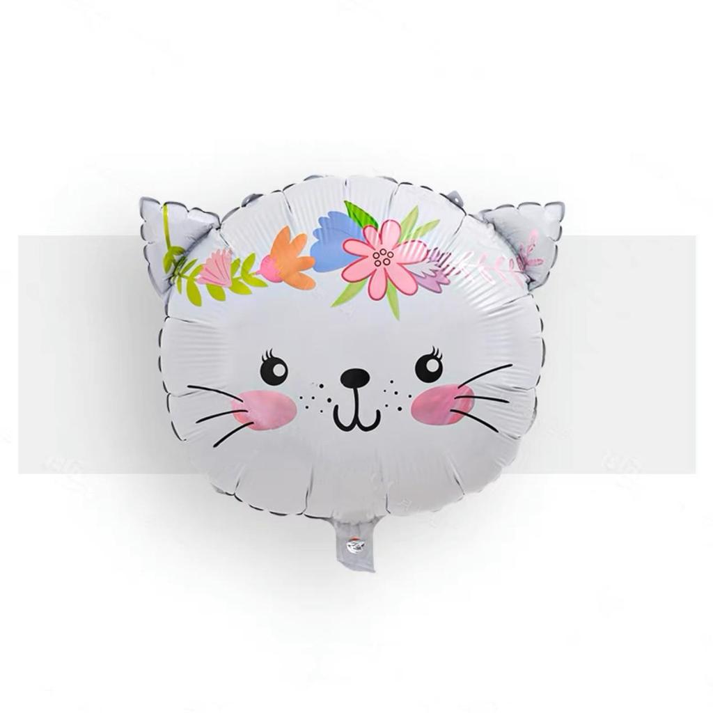 Cartoon Animal Balloons: Elephant, Monkey, Cat - Aluminum Film Birthday Party Decorations