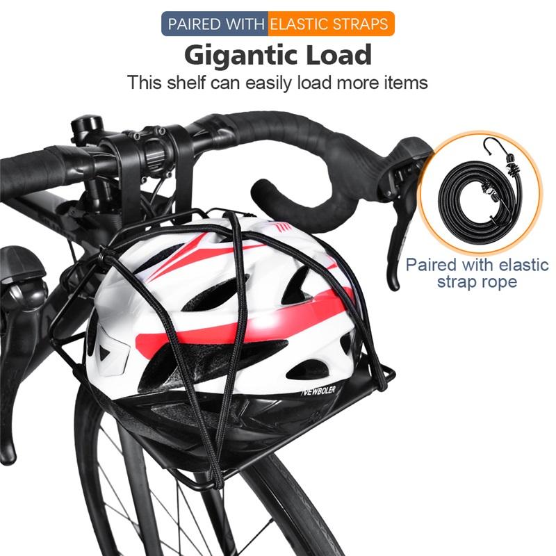NEWBOLER Fiets Voorrek Drager Fietstassen Tas Bagagerek Beugel Kofferbak MTB Fiets Fietsrek 5kg Laadvermogen