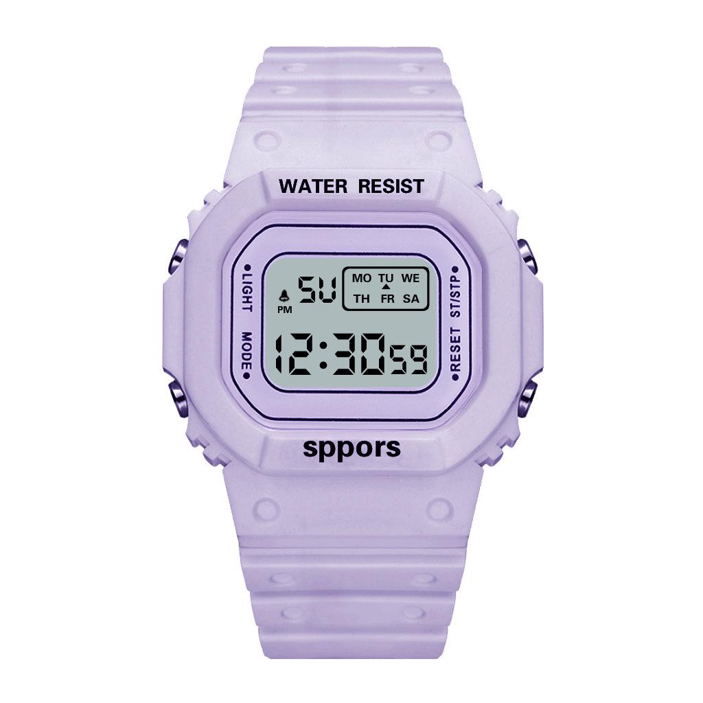 Trendy Influencer Sport LED Waterproof Watch for Students