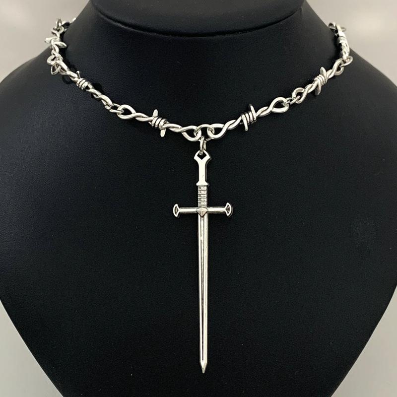 Xiaomi Small Wire Brambles Iron Heart Choker Necklace for Women Hip-hop Gothic Punk Style Barbed Wire Little Thorns Chain Choker Gifts