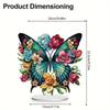 Round+Special Shape Diamond Painting Tabletop Ornaments Kit Butterfly Diamond Painting Desktop Ornaments Kit for Adults Beginner