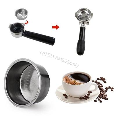 Filtro Caffè in Acciaio Inossidabile 51mm Doppio Strato Cestello Filtro Pressurizzato Cestello Filtro Espresso per Macchina da Caffè 6XDE