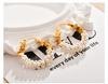 Exquisite Earrings Gold-wrapped Imitation Pearl Simple Hoop Earrings Luxury High-end Elegant Ear Jewelry Wholesale Low MOQ