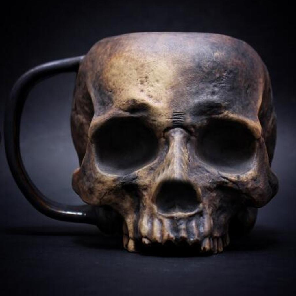 Funny Horror Holiday Daily Home Decoration Skull Head Water Cup