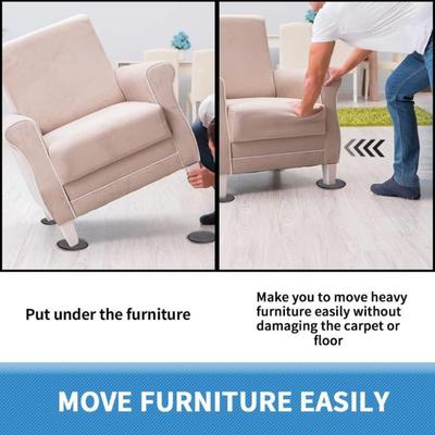 4 szt. Okrągły suwak do mebli Dywan Podłoga z twardego drewna Meble Mover Wielokrotnego użytku Wytrzymały mebel Sofa Łóżko Stół Biurko Ochraniacz podłogi Podkładka do przenoszenia