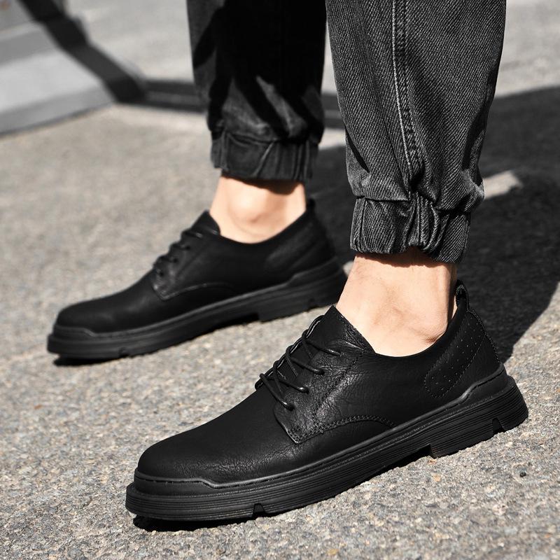 Men's Cowhide Leather Casual Work Shoes - New Formal Business Style
