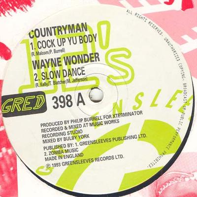 12inch Record COUNTRYMAN / WAYNE WONDER / GENERAL - Cock Up Yu Body / Slow Dance / Mi L GRED398 Greensleeves Re 1993 UK ObiReggae, Ska & Dub Used