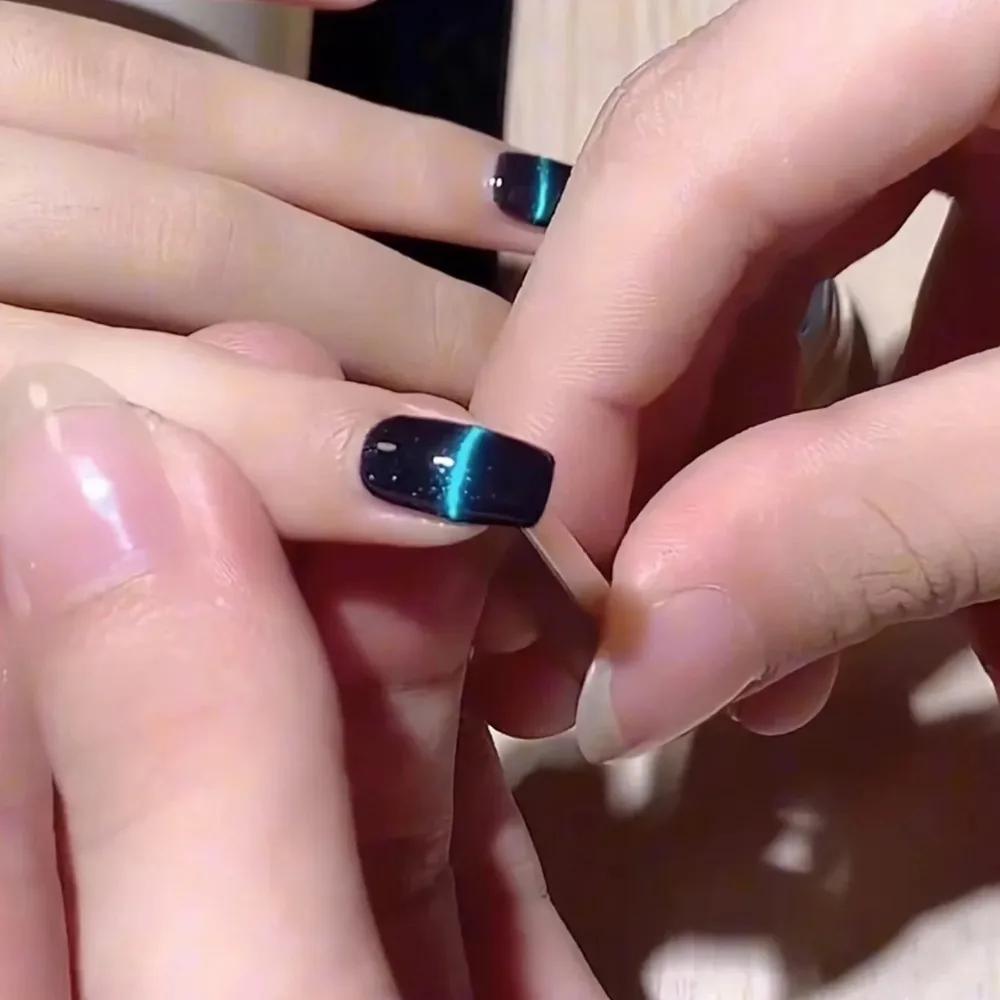 3PCS Pen for Nail Art with 3D Cat Eye Pattern for Nail Art DIY Projects Comes with A Double Headed Magnetic Brush Magnetic