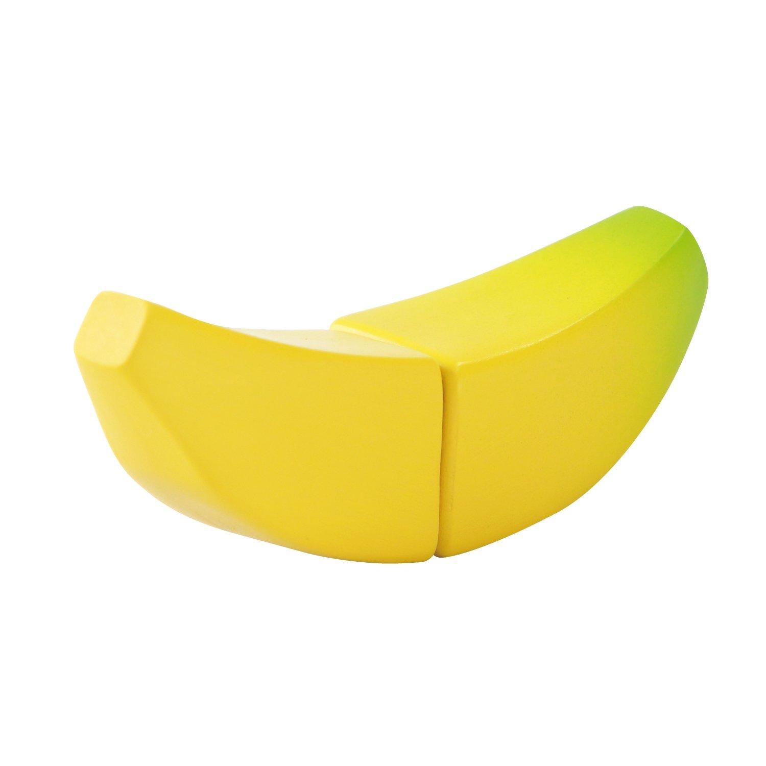 Woodypuddy First Pretend Play Banana Magnet Wooden Toy Educational Toy Pretend Play Woodypuddy