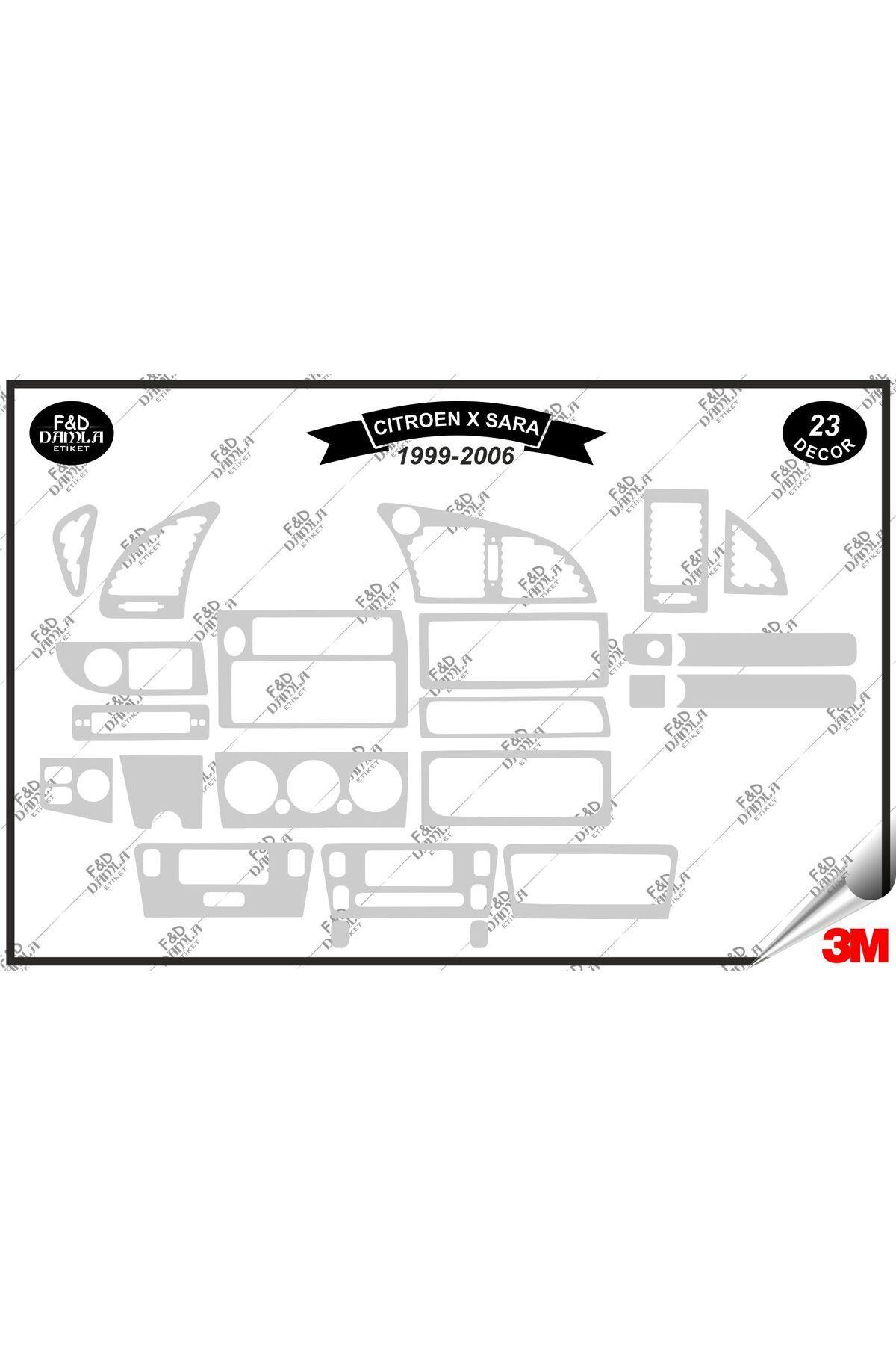 

Citroen X Sara 1999-2006 Torpido Konsol Trim Göğüs Maun Kaplama Set 8 Parça Gümüş