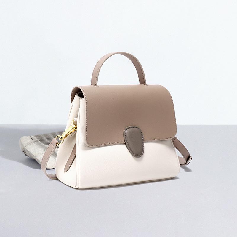 Modische Damen-Tragetasche 2025 Neue Echte Leder Damen-Umhängetasche High-End Nischen-Handtasche Crossbody-Tasche