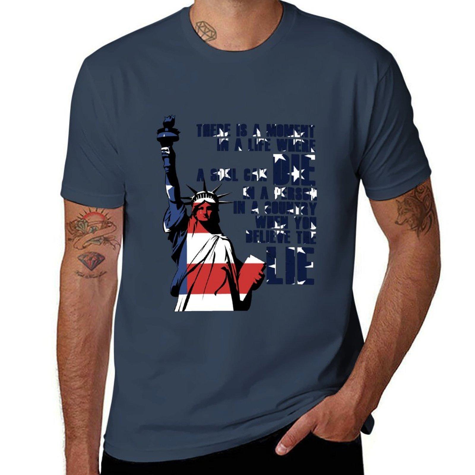 u2 american soul lie TShirt Work Style Casual TShirt S