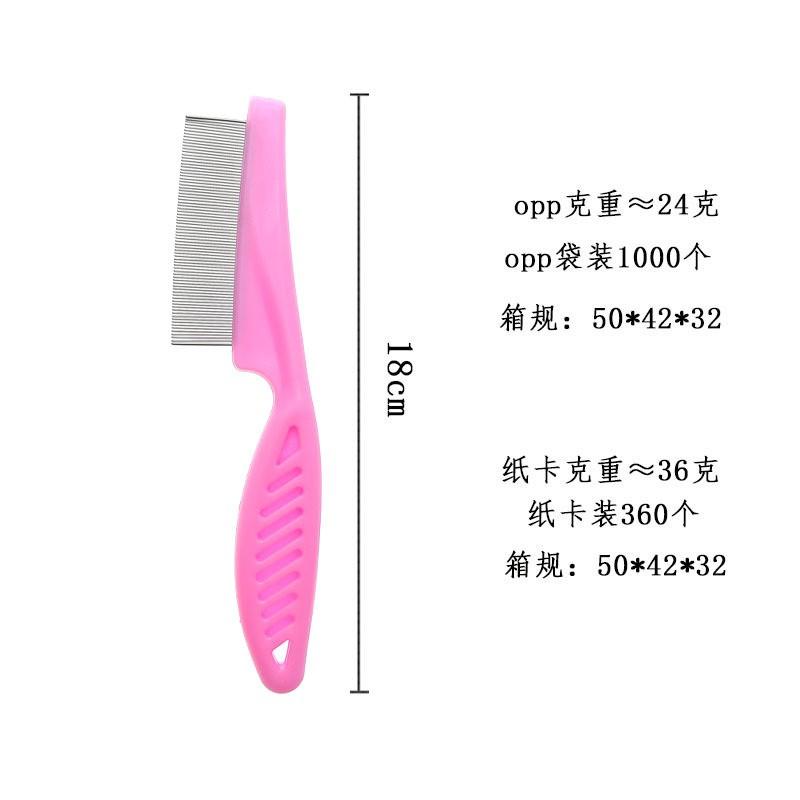 6-Piece Pet Grooming Set With Stainless Steel Deshedding Brush Cats Dogs Anti-Flea Lice Remover Loose Hair Comb