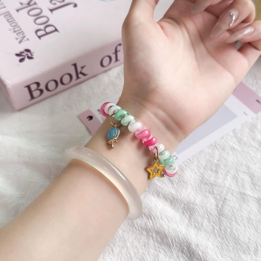 Cute Scrunchie strap for apple watch bands ultra 2 49mm 40mm 41mm 44mm 45 46mm stretchable brecelet iwatch seires 10 9 8 7 5 SE