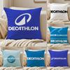 Fashion D-Decathlon Cushion Cover Silky Short Plush Sofa Pillow Cover Hidden Zipper Soft Dustproof Case for Home Decor