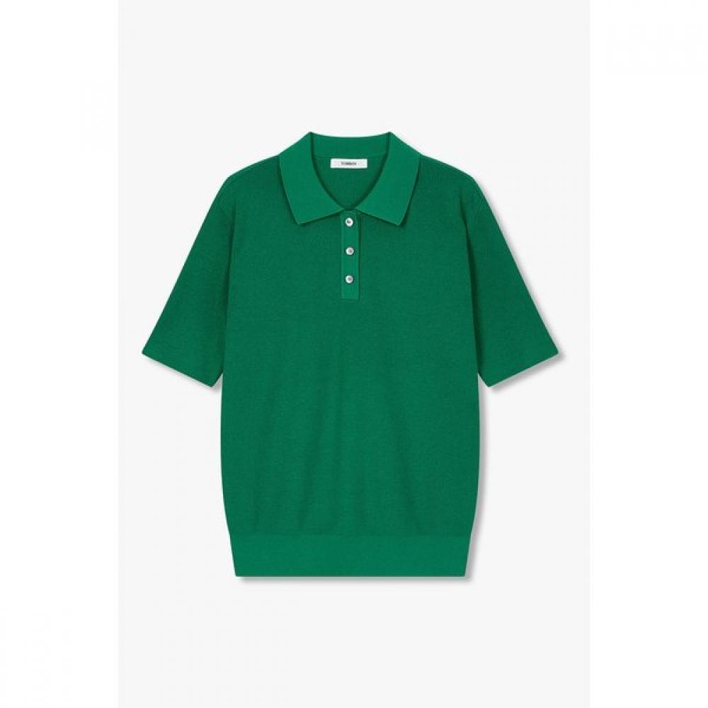 

Studio Tomboy Collar Neck Short Sleeve Knit 9106252171ar 41 (green)/One size