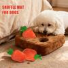Dog Snuffle Mat Soft Puppy Carrot Snuffle Toy Puppy Puzzle Pad For Pet Parents Animal Lovers Busy Professionals Trainers