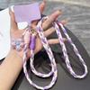 Universal Fit Anti-Lost Phone Crossbody Lanyard Hand-Woven Colorful Phone Case Hanging Rope Dopamine Style Phone Chain Pendant